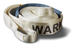 Picture of Warn 88924 3 Inch X 30 Ft Rated To 21600 Lbs 18 Inch Nylon Sliding Sleeve White Nylon Web