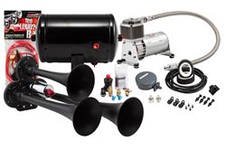 Picture of Kleinn Horns HK3-1 Pro Blaster Triple Air Horn Kit W/ 130 Psi Sealed Air Compressor, 1.0 Gal Tank