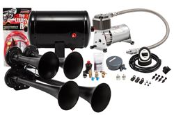 Picture of Kleinn Horns HK4-1 Pro Blaster Quad Air Horn Kit W/ 130 Psi Sealed Air Compressor And 1.0 Gal Tank