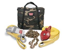 Picture of Warn 29460 With Snatch Block Tree Protector 3/4 Inch Shackle Strap Chain Gloves Gear Bag