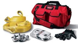 Picture of Warn 88900 20000 Lb Snatch Block Recovery Strap Tree Protector .75 Inch D-Shackles