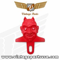 Picture of Vintage Parts 9173 Usa El Diablo Devil License Plate Topper