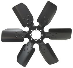 Picture of Derale Performance 17918 Steel Fan Blades;maximum Full-Time Airflow;black Powder Coated Finish;18" Reverse Rotation Design;