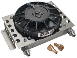 Picture of Derale Performance 15850 13 Row Atomic-Cool Remote Plate & Fin Replacement Oil Cooler, -8an