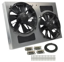 Picture of Derale Performance 16837 Powerpack - High Output Dual 12" Electric Rad Fan/aluminum Shroud Kit