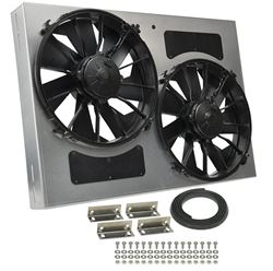 Picture of Derale Performance 16842 Powerpack - High Output Dual 12" Electric Rad Fan/aluminum Shroud Kit