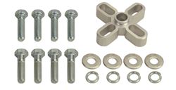Picture of Derale Performance 31500 Aluminum Construction;anodized Clear Finish;1/2" Length With 5/8" Female Pilot;fine And Course 5/16" Thread Hardware Included;warning: Fan Should Have A Minimum Clearance Of 3/4" From The Radiator, Belts, Hoses Or Pulleys
