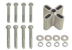 Picture of Derale Performance 31520 Aluminum Construction;anodized Clear Finish;2" Length With 5/8" Female Pilot;fine And Course 5/16" Thread Hardware Included;warning: Fan Should Have A Minimum Clearance Of 3/4" From The Radiator, Belts, Hoses Or Pulleys