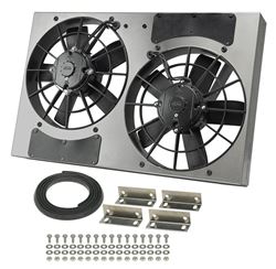 Picture of Derale Performance 16831 Powerpack - High Output Dual 11" Electric Rad Fan/aluminum Shroud Kit