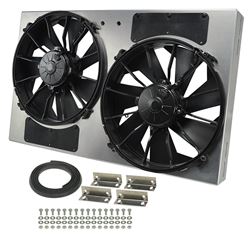 Picture of Derale Performance 16836 Powerpack - High Output Dual 12" Electric Rad Fan/aluminum Shroud Kit