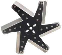 Picture of Derale Performance 19313 Stainless Steel Fan Blades;black Powder Coated Hub;rated Up To 8,000 Rpm;13" Reverse Rotation Flex Fan Design;
