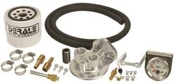 Picture of Derale Performance 13091 Extends Life Of Transmission;filters Out Contaminants More Efficiently Than Oe Screen Type Filters;universal - Fits All Automatic Transmissions;increases Fluid Capacity;premium Kit Includes All Remote Filter Mount, Premium Gauge Kit, Hose, Filter And Moun