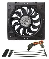 Picture of Derale Performance 16926 Designed For Primary Cooling;injection Molded Shroud With Stator Flow Directors;high Output 265 Watt Motor;2200 Cfm;ultra-Quiet Patented Skewed Blade Design;puller (engine Side) Applications Only;fan Kit Includes Complete Mounting Kit With A Single Relay