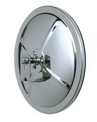 Picture of CIPA 48502 5" Stainless Steel Convex Mirror Reduces Blind Spots. L-Bracket Included