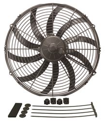 Picture of Derale Performance 16116 16" High Output Curved Blade Electric Puller Fan