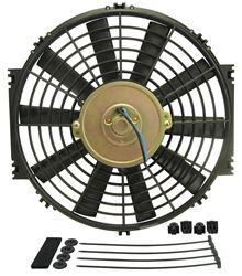 Picture of Derale Performance 16912 Ultra Low Profile Design;straight Fan Blades;750 Cfm;reversible Design - Can Be Used As A Pusher Or Puller;includes Nylon Mounting Hardware