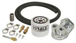 Picture of Derale Performance 13090 Single Mount 3/8" Npt Ports Up Remote Transmission Filter Kit, Standard