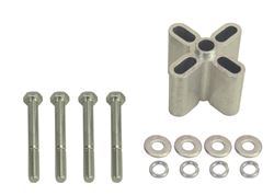 Picture of Derale Performance 31521 Aluminum Construction;anodized Clear Finish;2" Length With 5/8" Female Pilot;8mm X 1.25 Hardware Included;warning: Fan Should Have A Minimum Clearance Of 3/4" From The Radiator, Belts, Hoses Or Pulleys