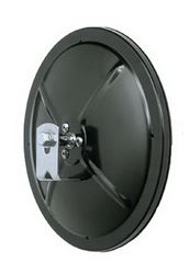 Picture of CIPA 48500 5" Black Convex Mirror Reduces Blind Spots. L-Bracket Included