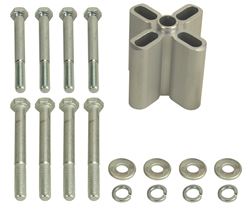 Picture of Derale Performance 31540 Aluminum Construction;anodized Clear Finish;2-1/4" Length With 5/8" Female Pilot;fine And Course 5/16" Thread Hardware Included;warning: Fan Should Have A Minimum Clearance Of 3/4" From The Radiator, Belts, Hoses Or Pulleys