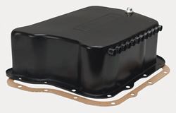 Picture of Derale Performance 14210 Heavy Gauge Stamped Steel Construction;two Stage Heat Dissipating Black Finish;1/8" Npt Temperature Sender Port;reduces Fluid Temperatures 20-50f;increases Fluid Capacity By Up To 5 Qts. 16 Oz.;patented Turbulator Cooling Tubes Add Heat Transfer Capabili
