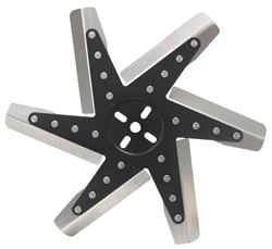 Picture of Derale Performance 19115 Stainless Steel Fan Blades;black Powder Coated Hub;rated Up To 8,000 Rpm;15" Standard Rotation Flex Fan Design;