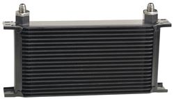 Picture of Derale Performance 51906 Designed For Engine And Transmission Cooling;most Efficient Heat Exchangers Available;furnace Brazed Aluminum Construction With 4 Integrated Mounting Brackets;19 Row Cooler Design;male -6an Aluminum O-Ring Inlet Fittings;btu Rating: 37,000;