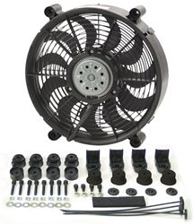 Picture of Derale Performance 16212 Mounts As A Pusher Or Puller Without Flipping Blade Or Switching Motor Leads;state-Of-The-Art Symmetrical Design;high Output 265 Watt 2 Speed Motor (two Separate Turn-On Sources Required For 2 Speed Operation);1450 Cfm On High Speed / 1000 Cfm On Low Spee