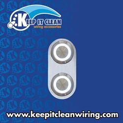 Picture of Keep It Clean Wiring 10962 Daytona Billet Switch With White Led Illumination - Single Switch
