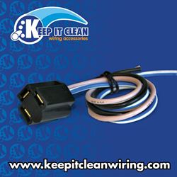 Picture of Keep It Clean Wiring 11031 3 Prong Headlight Plug Sockets With 12" Leads