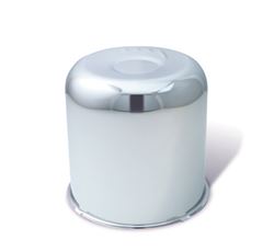 Picture of Gorilla Automotive HC203 Push Through Hub Cover Closed End 4.9" Wheel Bore Steel Chrome Plated Bulk HC203
