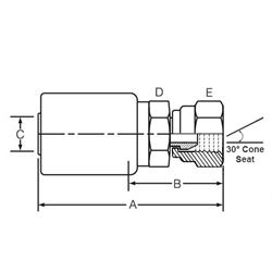 Dayco 142589 Hydraulic Adapter