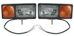 Picture of Grote 64261-4 - SNOWPLOW LAMP, BLACK, PER-LUX , PAIR W/WIRING KIT ()
