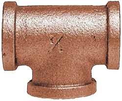 Picture of Brass Fittings 44256 1-1/4 Bronze Pipe Tee