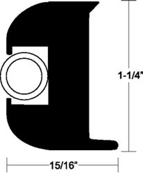 Picture of Taco Metals V11-3447BWK50-2 Flex Vinyl Rub Rail Kit 50'B