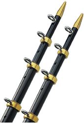 Picture of Taco Metals OT-0551BKA186 18'Black/gold Tele. Outrigger