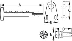 Picture of Sea-Dog Line 324380-1 Nylon Side Vent Adjuster Kit