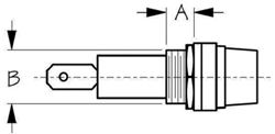 Picture of Sea-Dog Line 420503-1 Round Fuse Holder (spade Termi