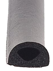 Picture of AP 018-224 AP Products 018-224 Black 1/2" x 3/8" Rubber D-Seal with Tape