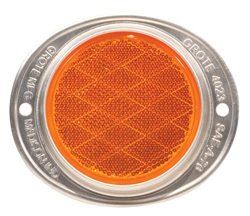 Picture of Grote 40233 3" Yellow Two-Hole Mounting Reflector