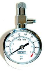 Picture of Viair 90072 0 - 100 Psi 2" Tire Gauge With Bleeder Valve