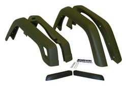 Picture of Crown Automotive Jeep Replacement 55254918K6 Fender Flare Kit, Left And Right, Front & Rear, Black Textured, 3-3/4" Width