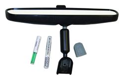 Picture of Crown Automotive Jeep Replacement 8993023K Rearview Mirror Kit, Black, Includes 9.75" Wide Mirror, Button & Adhesive