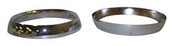 Picture of Crown Automotive Jeep Replacement 5460087K Headlamp Bezel Set, Left & Right, Chrome