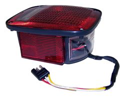 Picture of Crown Automotive Jeep Replacement J5758255 Left Tail Lamp W/ Side Marker Light For 1981-86 Jeep Cjs; Black Body