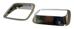 Picture of Crown Automotive Jeep Replacement 56003104K Chrome Headlight Bezel Kit For 87-95 Jeep Yj Wrangler; L And R; Usa & Canada