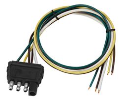 Picture of Wesbar 002402 4-Flat Trailer End Connector, 18" Wishbone Harness, 18" Ground