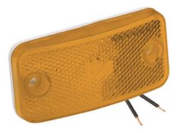 Picture of Bargman 30-17-815 Clearance Light #178 Amber with White Base, No gasket