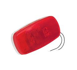 Picture of Bargman 47-59-001 Side Marker Clearance Light LED #59 Red w/White Base