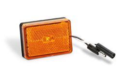Picture of Wesbar 47-222012 Clearance Light LED Waterproof Amber w/Reflex w/Black Base